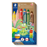 STAEDTLER Buddy 3-i-1-färgpennor, 6 st