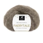 Du Store Alpakka Faerytale 817 Mörk gråbrunmelerad tweed