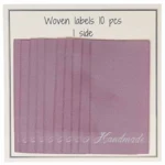 Go Handmade Vävt Label, Handmade, 60 x 32 mm, 10 st Rosa