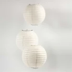 Papperslampa, 20 cm, 1 st Vitt