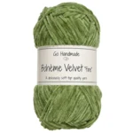 Go Handmade Bohème Velvet Fine 17616 Periodot grön