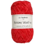 Go Handmade Bohème Velvet Fine 17619 Varm röd
