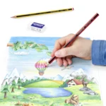 STAEDTLER Noris Club Crayons + Penna & suddgummi, 12 + 2 st – Användning