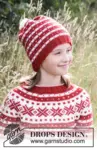 34-33 Candy Cane Lane Hat by DROPS Design