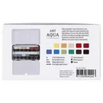 Art Aqua akvarellfärger, 12 Färger