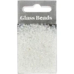 Rocaipärlor, glaspärlor 1,7 mm Vit