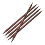 KnitPro Cubics Strumpstickor 20 cm. Storlekarna 4.5 och 5.5-8.0 är bruna.