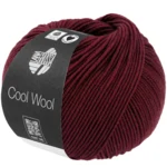 Lana Grossa Cool Wool 2124 Mörk rosenröd