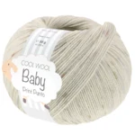 Lana Grossa Cool Wool Baby 376 Silvergrå/Taupe/Ljusgrå