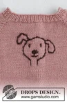 42-1 Woof Woof Sweater by DROPS Design