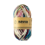Navia Sock Yarn 520 Grön fläcking