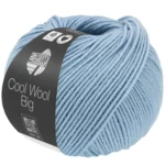 Lana Grossa Cool Wool Big 1702 Ljusblå melerad