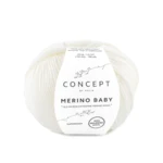 Katia Concept Merino Baby  001 Vit