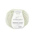 Katia Concept Merino Baby 155 Vitaktig grön