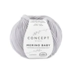 Katia Concept Merino Baby 055 Pearl ljusgrå