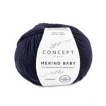 Katia Concept Merino Baby 005 Mycket mörkblå