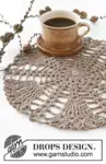 0-1580 Winter Branches Doily by DROPS Design