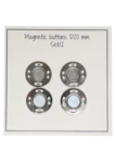 Go Handmade Magnetknappar 20 mm (2 st): Silver