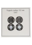 Go Handmade Magnetknappar 20 mm (2 st): Grå