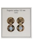 Go Handmade Magnetknappar 20 mm (2 st): Guld