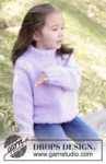 47-2 Smiling Lavender Sweater by DROPS Design