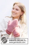 242-49 Snowslide Mittens by DROPS Design