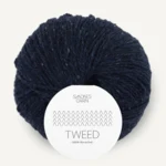 Sandnes Tweed Recycled 5585 Marinblå