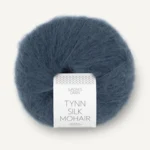 Sandnes Tynn Silk Mohair 6081 Djupblå