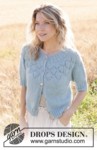 249-10 Blueberry Leaf Cardigan by DROPS Design