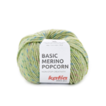 Katia Basic Merino Popcorn 202 Salvia-multifärgad