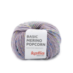 Katia Basic Merino Popcorn 201 Lavendel-multifärgad