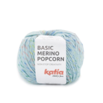 Katia Basic Merino Popcorn 205 Ljus himmelsblå-multifärgad