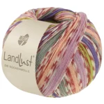 Lana Grossa Landlust Die Sockenwolle 826 Persika/Lila/Vårgrön/Violett/Grå/Creme/Terrakotta