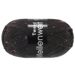 Lana Grossa Meilenweit 100 Tweed 186 Kolsvart