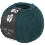 Lana Grossa Cool Wool Lace 69 Mörk petrol