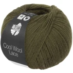 Lana Grossa Cool Wool Lace 70 Grönbrun