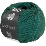 Lana Grossa Cool Wool Mélange 1505 Mörkgrön melerad