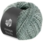 Lana Grossa Vintage Socks 1004 Ljusgrå/mellangrå/mörkgrå melerad