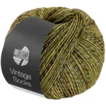 Lana Grossa Vintage Socks 1002 Majgrön/äppelgrön/mörkgrön melerad