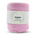 LindeHobby Inspire Print 10 Rosa med svarta prickar