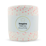 LindeHobby Inspire Print 05 Vit med rosa tryck