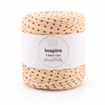 LindeHobby Inspire Print 29 Beige med bruna prickar