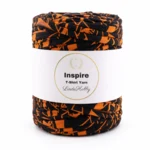 LindeHobby Inspire Print 26 Svart med orange tryck