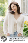 258-14 Delicate Dance Cardigan by DROPS Design