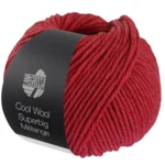 Lana Grossa Cool Wool Superbig 223 Körsbärsröd  melerad