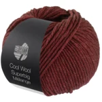 Lana Grossa Cool Wool Superbig 222 Vinröd  melerad