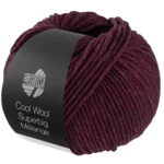 Lana Grossa Cool Wool Superbig 221 Svartröd  melerad