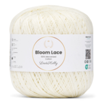LindeHobby Bloom Lace Mercerized Cotton 30 Naturligt vit