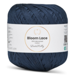 LindeHobby Bloom Lace Mercerized Cotton 17 Marinblå