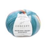 Katia Concept Merino Baby Granny 503 Pastellgrön-pastellblå-pastellgul